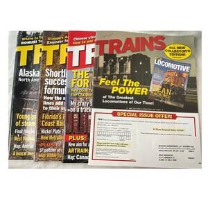 Lot 4 Trains May Jun Jul Aug 2006 Magazine Collect Locomotive Engineer Track